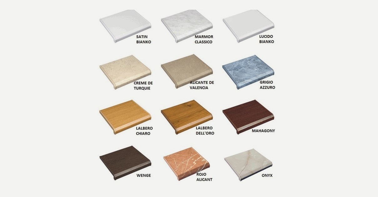 Материалы для подоконников